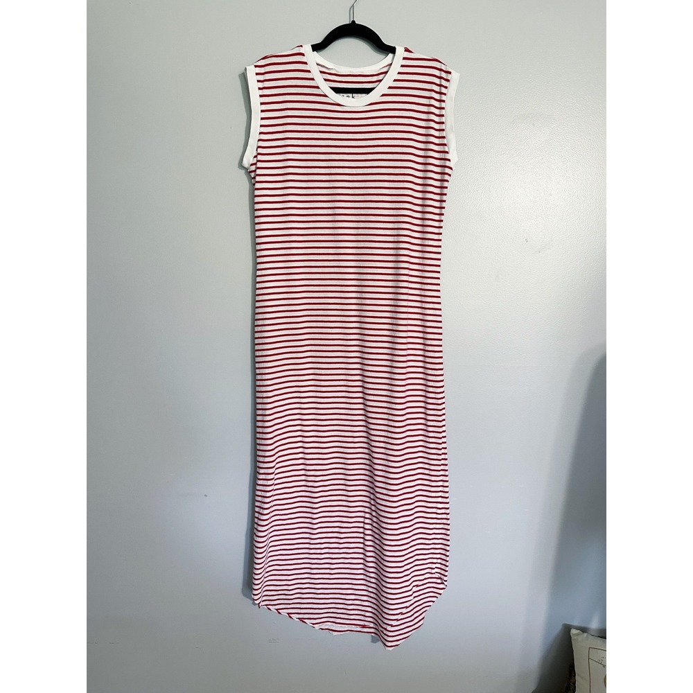 Frank & Eileen Cory Vintage Muscle Tee Dress in red stripe Size Medium